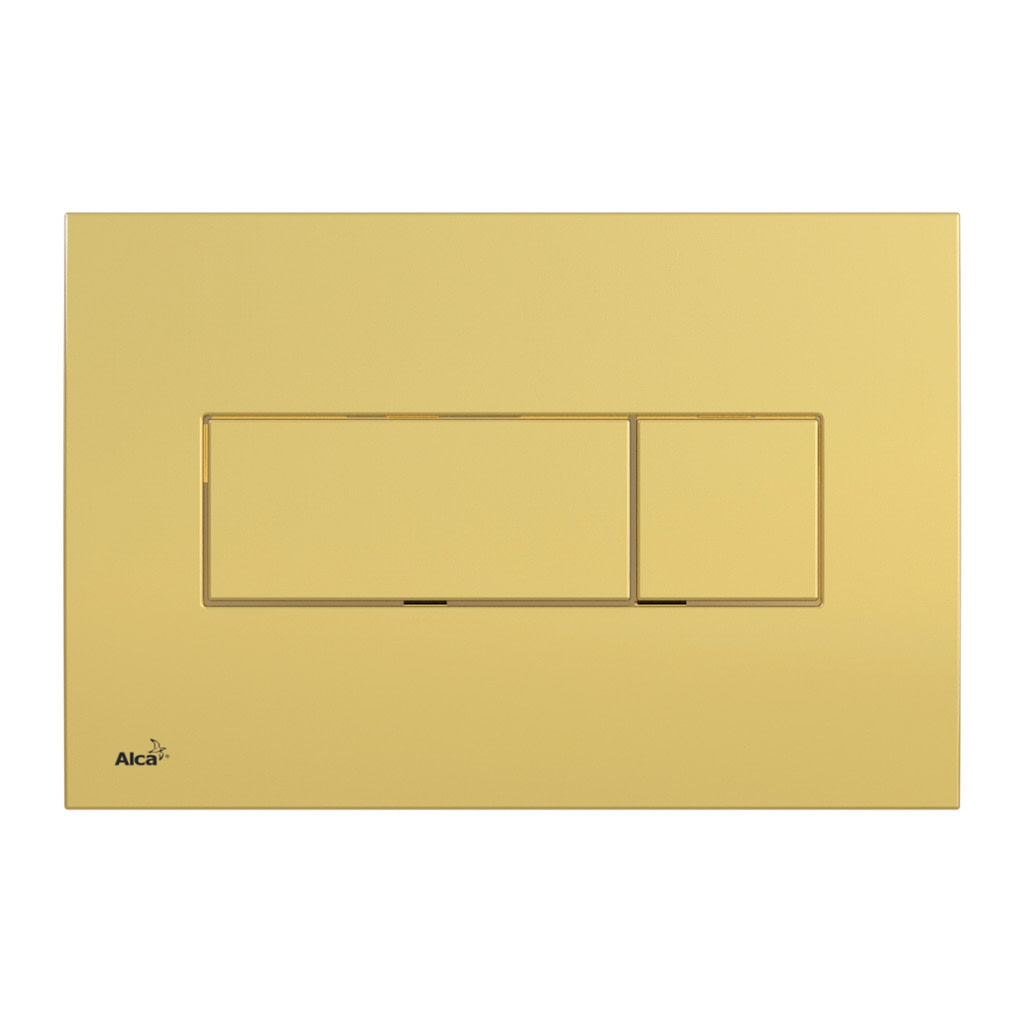 AlcaPlast M375 - Ovládacie tlačítko pre predstenové inštalačné systémy, zlatá-lesk