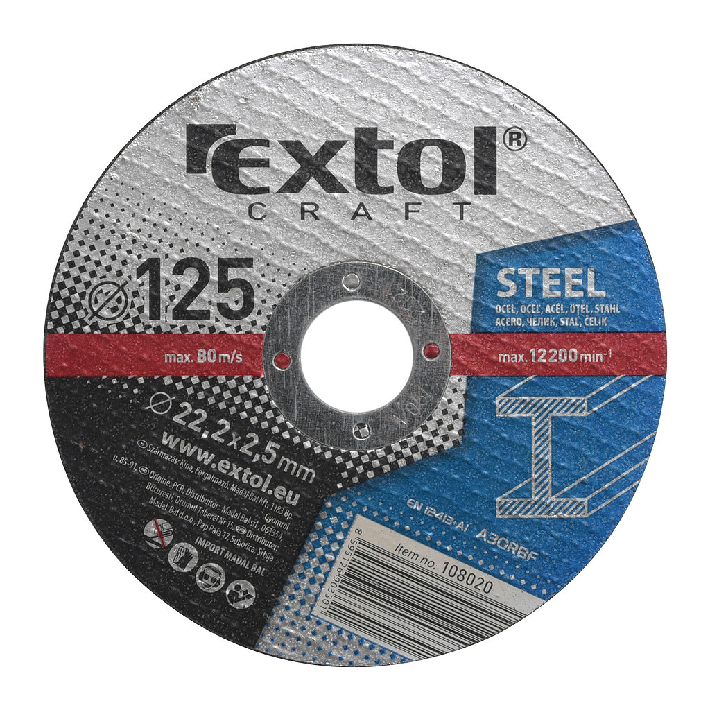 Extol Craft 108020 - Kotúč rezný na kov 5ks, 125x2,5mm