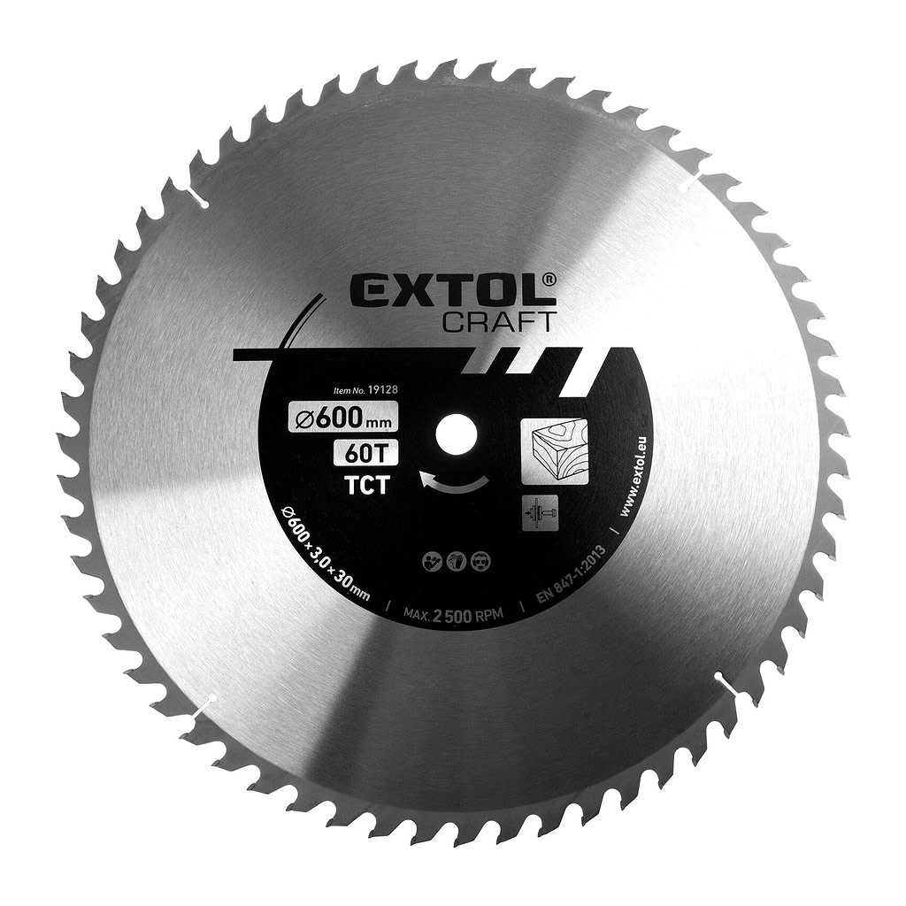 Extol Craft 19128 - Kotúč pílový s SK plátkami, 600x3,0x30mm, 60z
