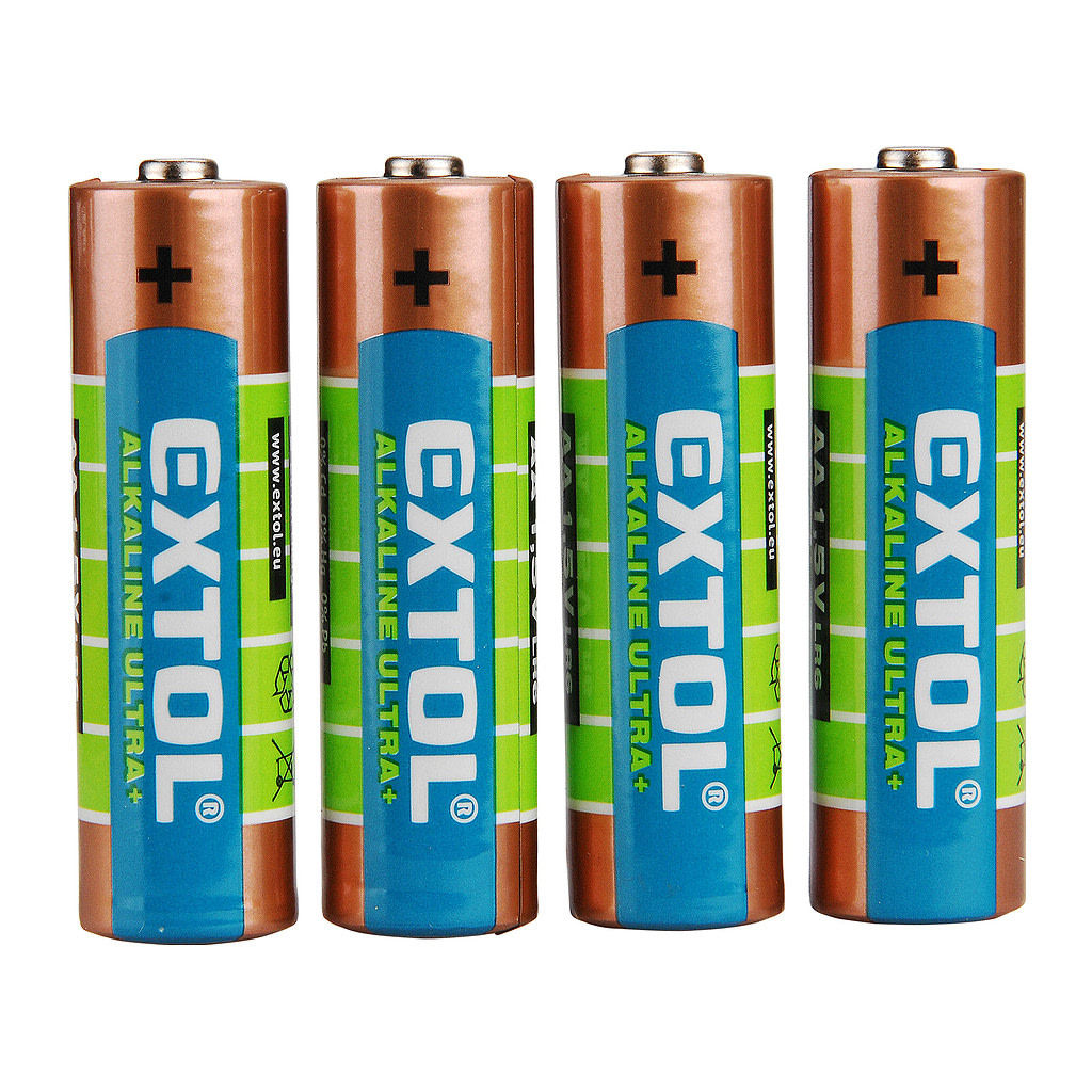 Extol Energy 42011 - Batéria alkalická 4ks, 1,5V, typ AA