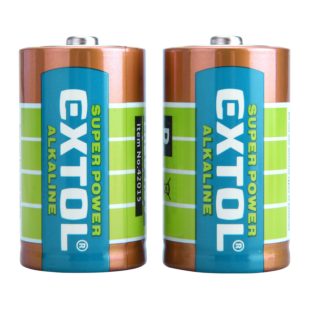 Extol Energy 42015 - Batéria alkalická 2ks, 1,5V, typ D