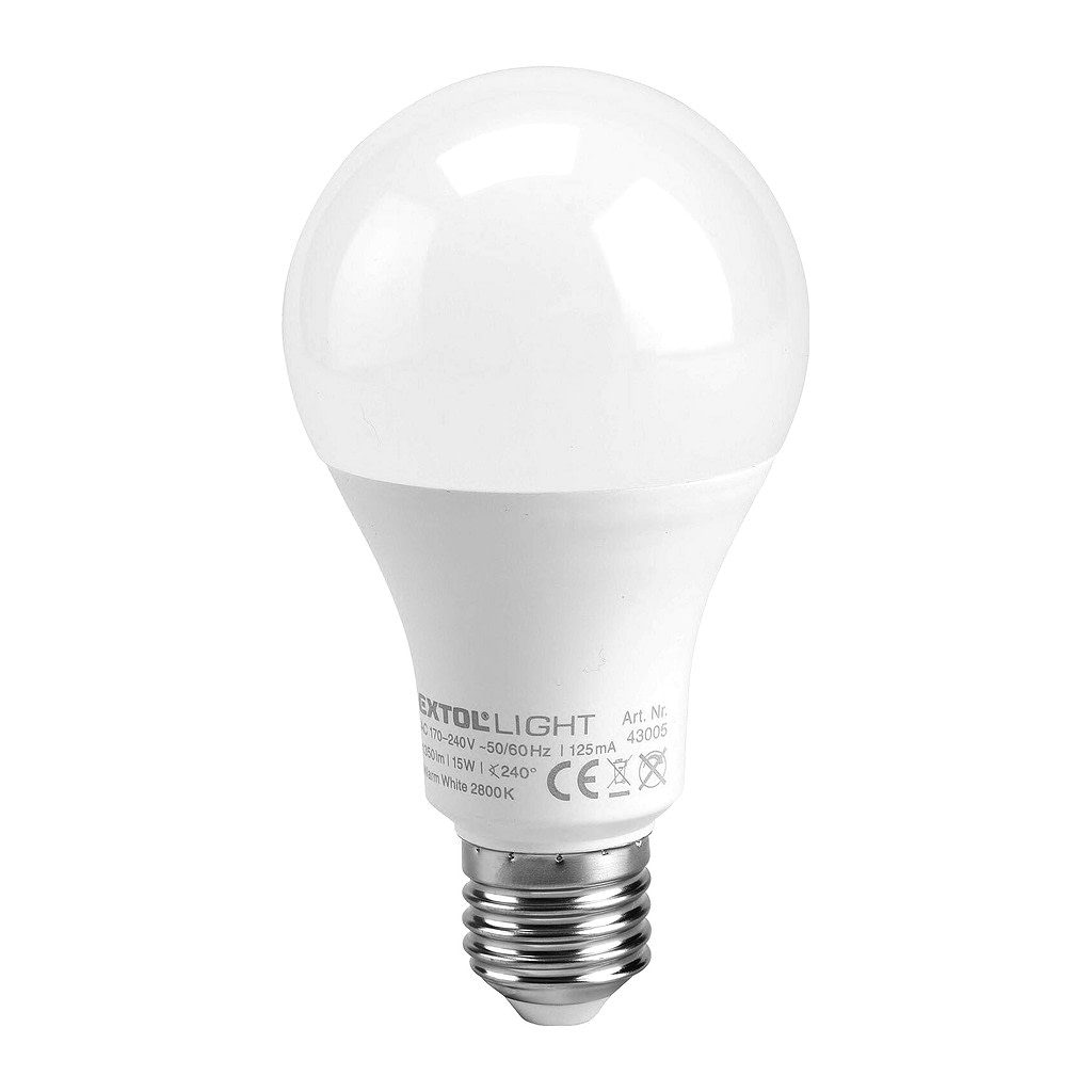 Extol Light 43005 - Žiarovka LED, 15W, 1350lm, E27, pr.60mm