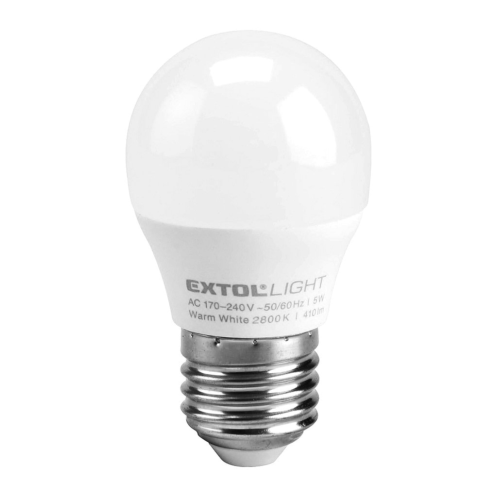 Extol Light 43006 - Žiarovka LED mini, 5W, 410lm, E27, pr.45mm