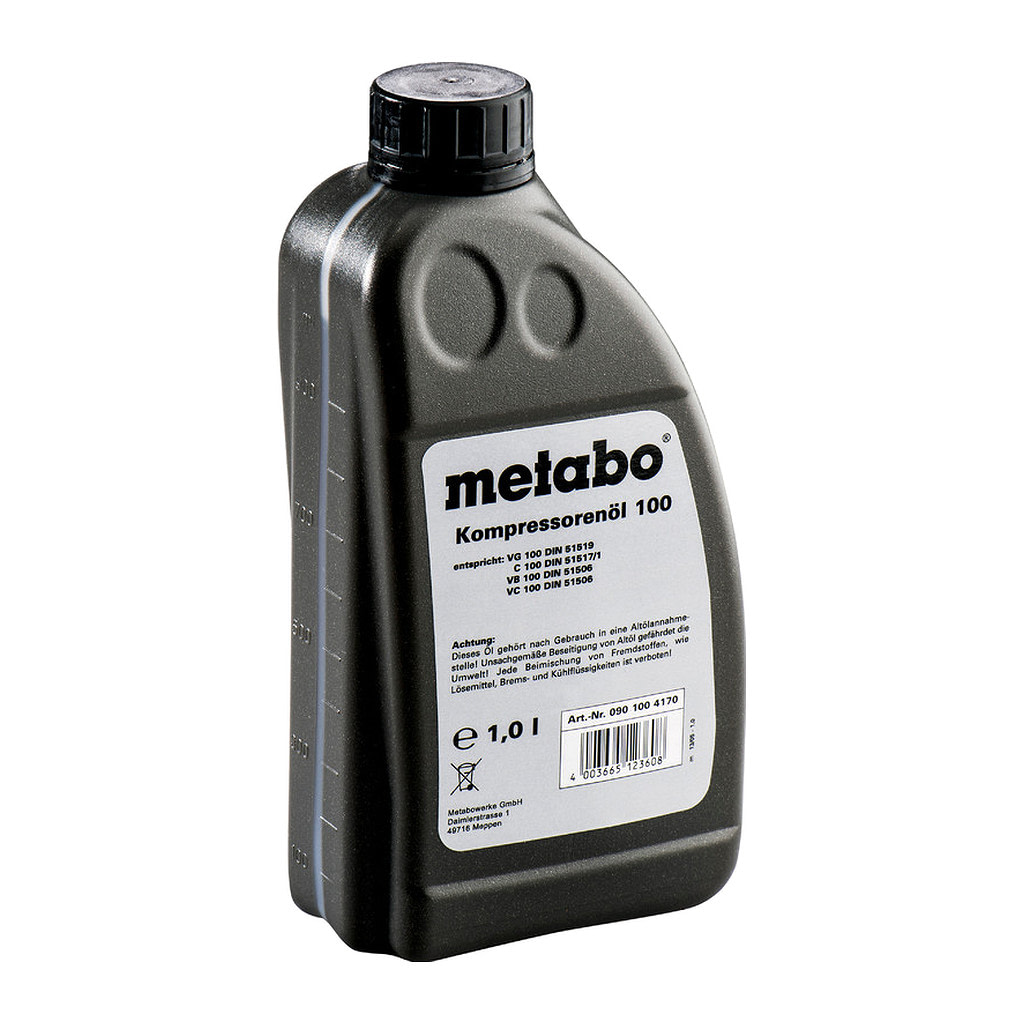 Metabo 0901004170 - Kompresorový olej 1 liter pre piestové kompresory