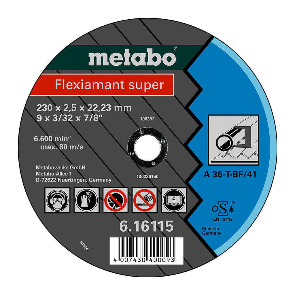 Metabo 616119000 - Flexiamant super 150x2,0x22,23 oceľ, TF 42