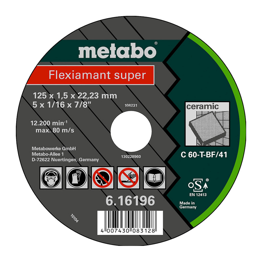 Metabo 616196000 - Flexiamant super 125x1,5x22,23 keramika,TF41