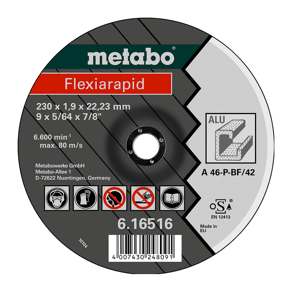Metabo 616516000 - Flexiarapid 230 x 1,9 x 22,23 mm, hliník, TF 42