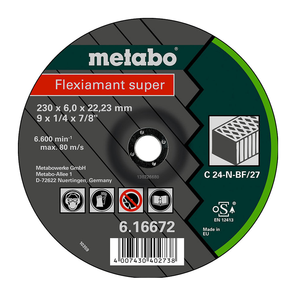 Metabo 616731000 - Flexiamant super 125x6,0x22,23 kameň, SF 27