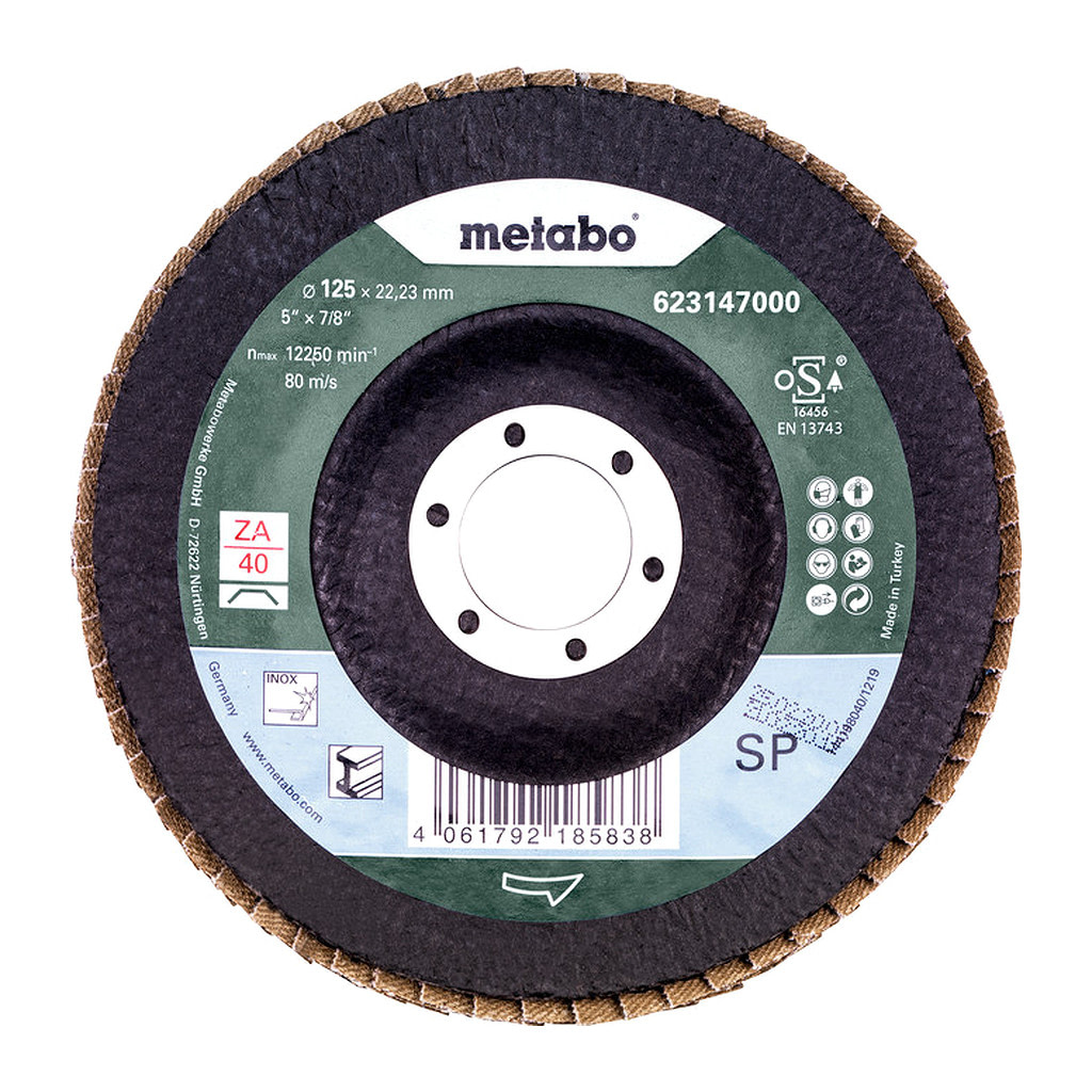 Metabo 623147000 - Lamelový brúsny tanier 125 mm P 40, SP-ZK