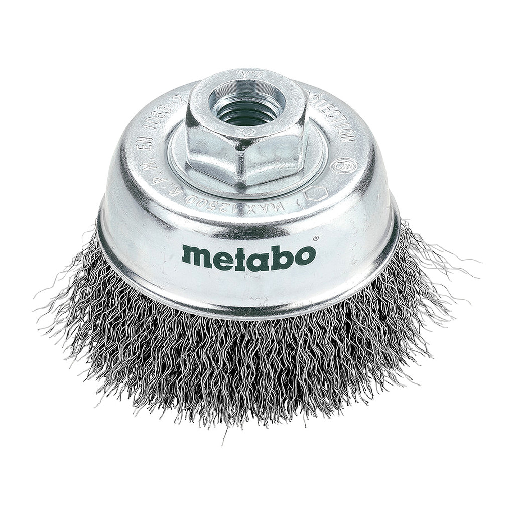 Metabo 623715000 - Hrncovitá kefa 75x0,3 mm/ M 14, zvlnený oceľový drôt