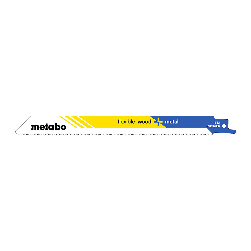 Metabo 631932000 - 5 pílových listov do šabľovej píly „flexible wood + metal“ 200 x 0,9 mm