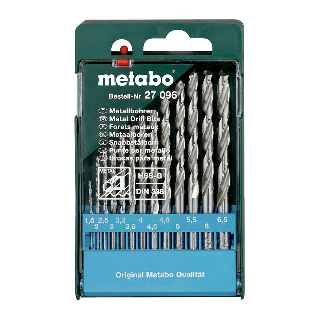 Metabo 627096000 - Kazeta s vrtákmi HSS-G, 13-dielna