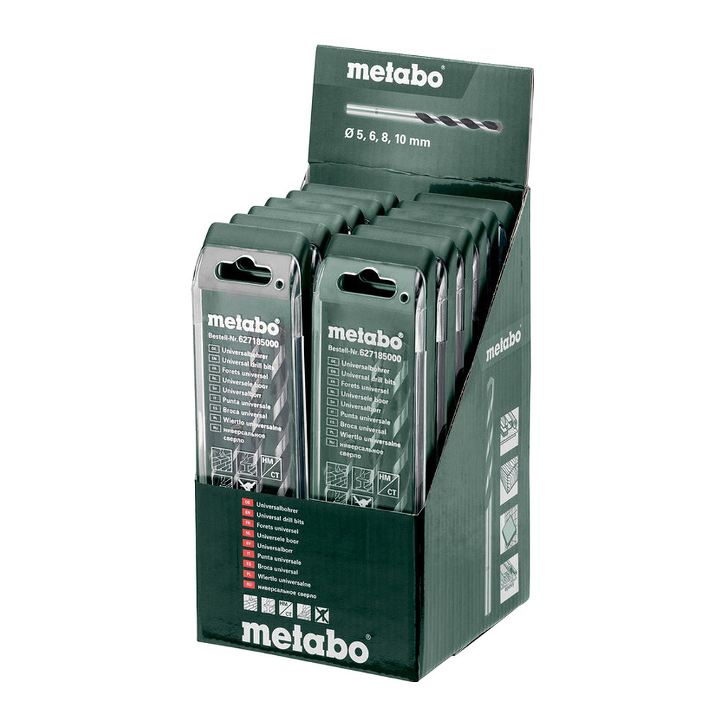 Metabo 627185000 - Kazeta s univerzálnymi vrtákmi, 4-dielna