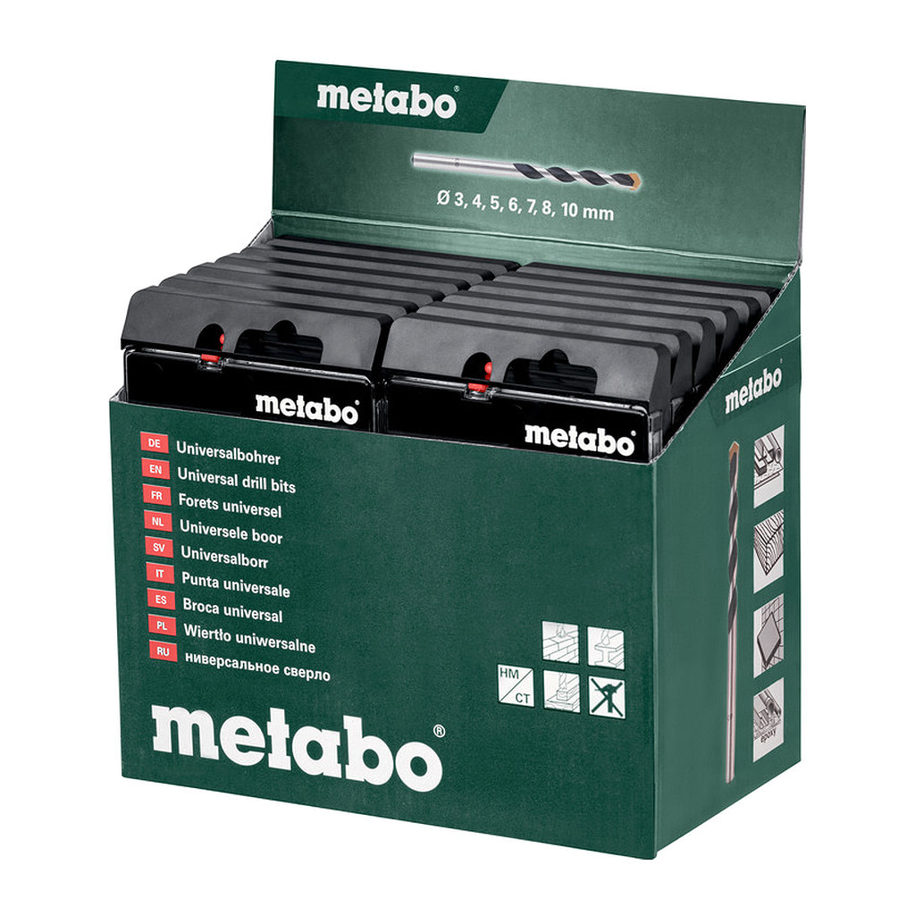 Metabo 627186000 - 7-dielna kazeta s univerzálnymi vrtákmi