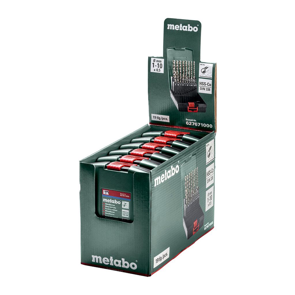 Metabo 627671000 - Plastová kazeta HSS-CO, SP, 19-dielna