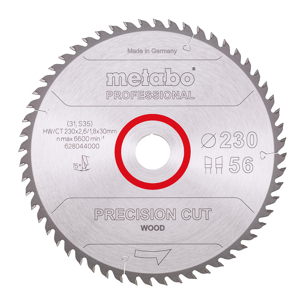 Metabo 628044000 - Pílový list „precision cut wood - professional“, 230x30, Z56 WZ 15°
