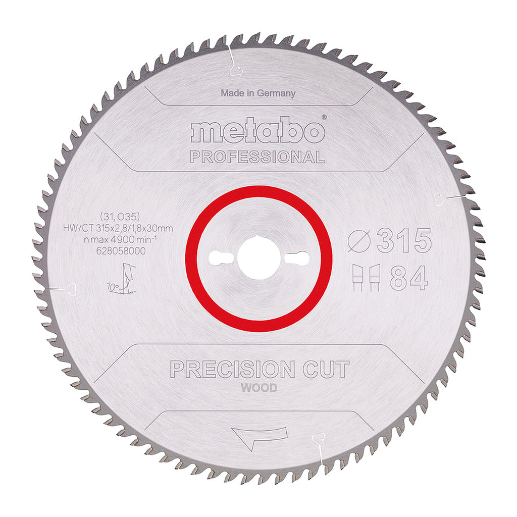 Metabo 628058000 - Pílový list „precision cut wood - professional“, 315x30, Z84 WZ 10°