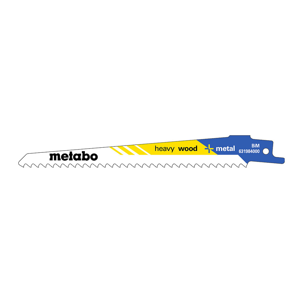 Metabo 631984000 - 5 pílových listov do šabľovej píly „heavy wood + metal“ 150 x 1,25 mm