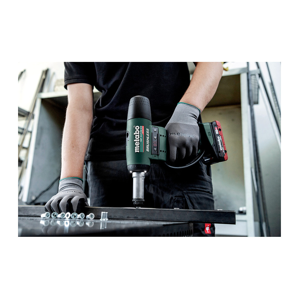 Metabo 601788850 - NMP 18 LTX BL M10 - AKU nitovacia pištoľ, 18V, Kartón