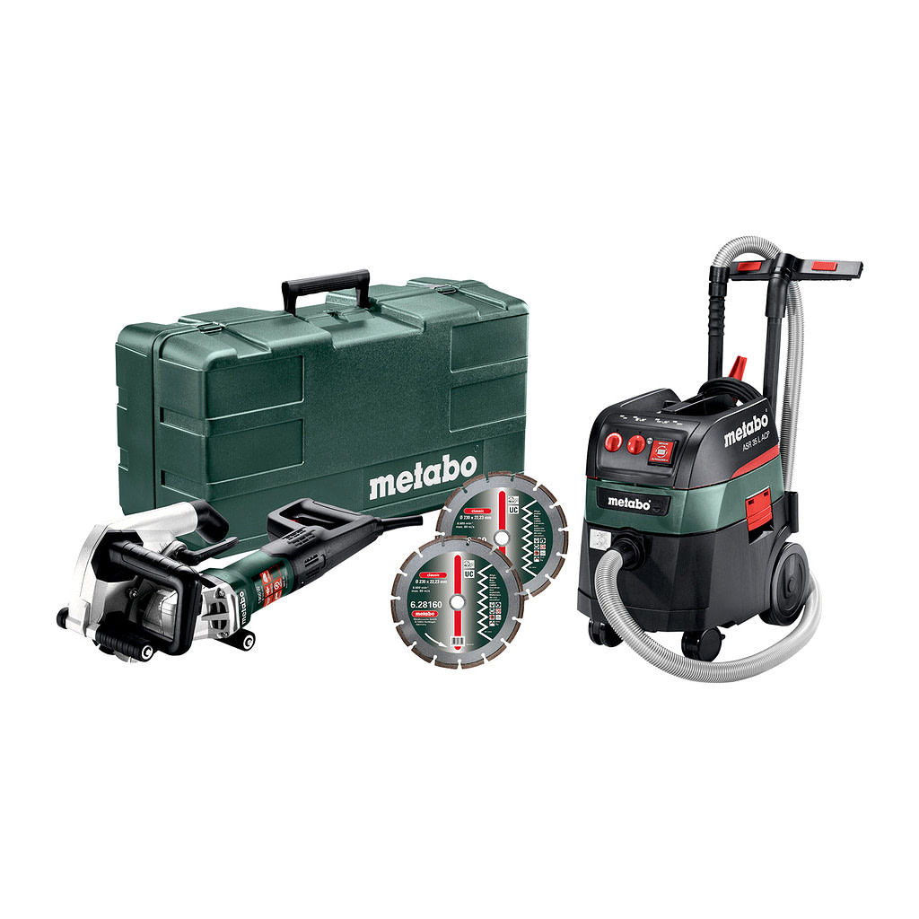 Metabo 691058000 - MFE 40 + ASR 35 L ACP Set - Sieťový stroj v súprave, Kufor z umelej hmoty, + 2 klasické diamantové rozbrusovacie kotúče UC