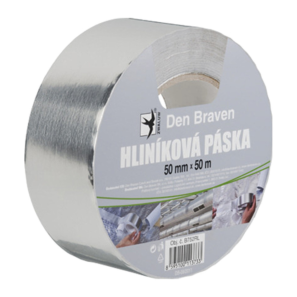 Den Braven B753RL - Hliníková páska 75 mm