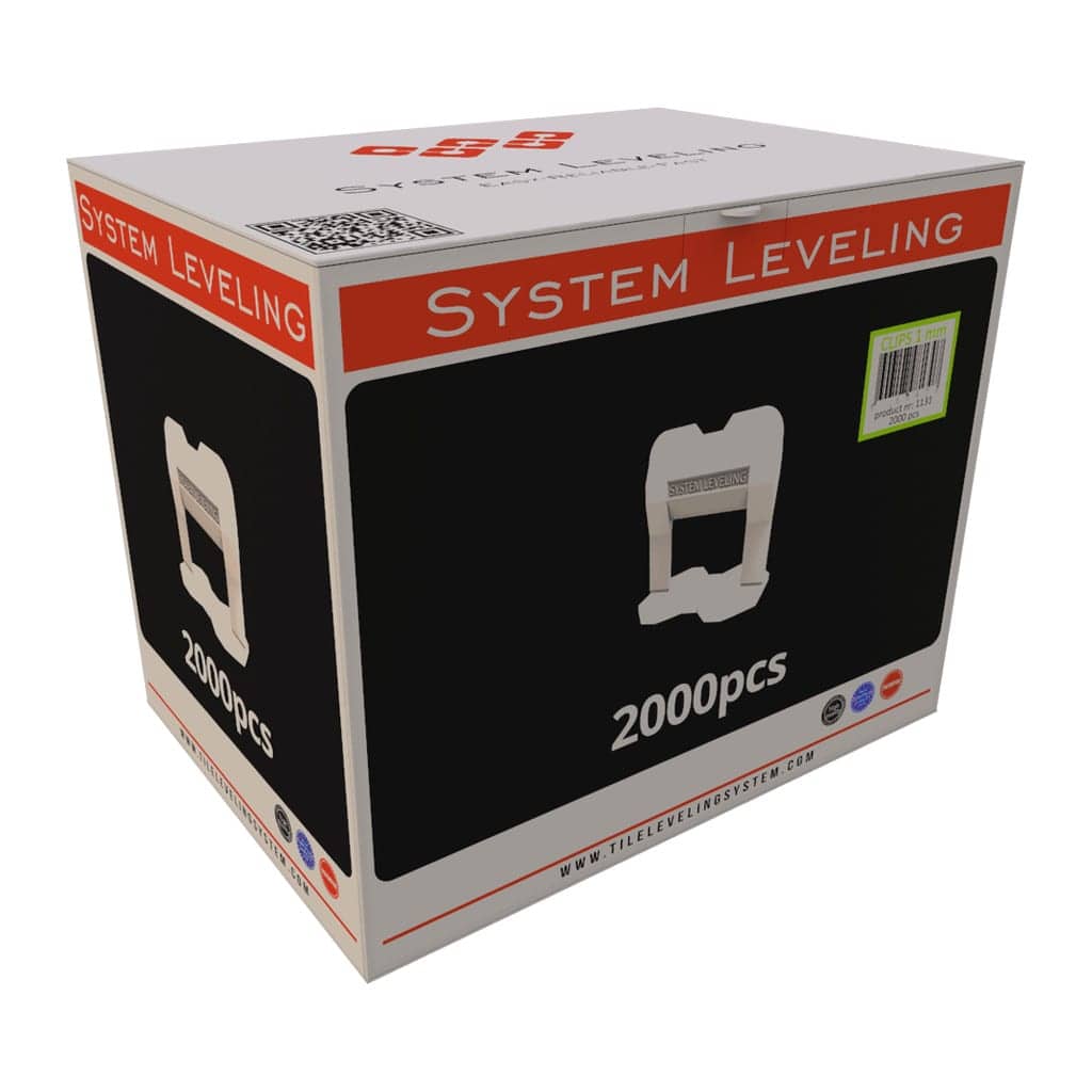 System Leveling nivelačné spony 1 mm – 2000 ks (SL1131)