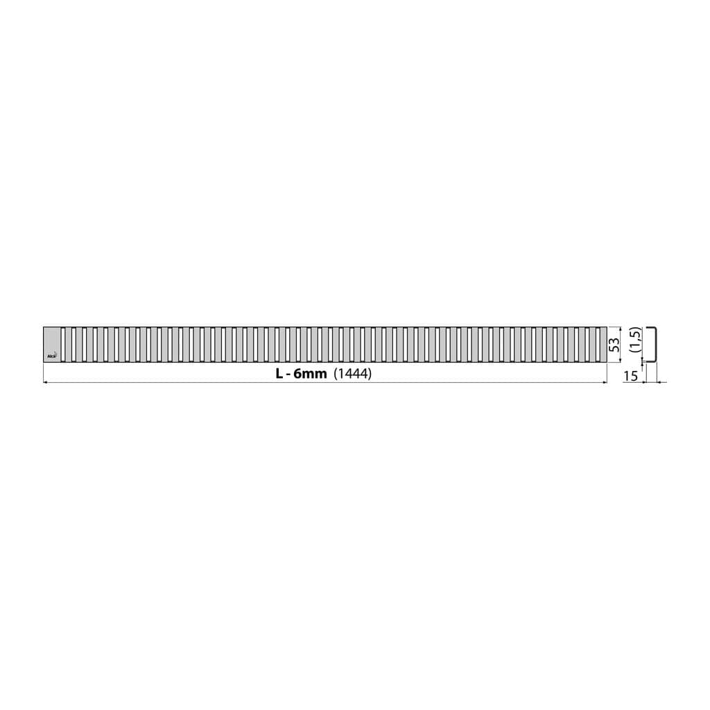 AlcaPlast LINE-1450M - Rošt pre líniový podlahový žľab, nerez-mat