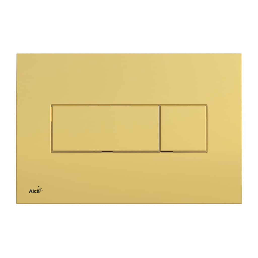 AlcaPlast M375 – Ovládacie tlačítko pre predstenové inštalačné systémy, zlatá-lesk