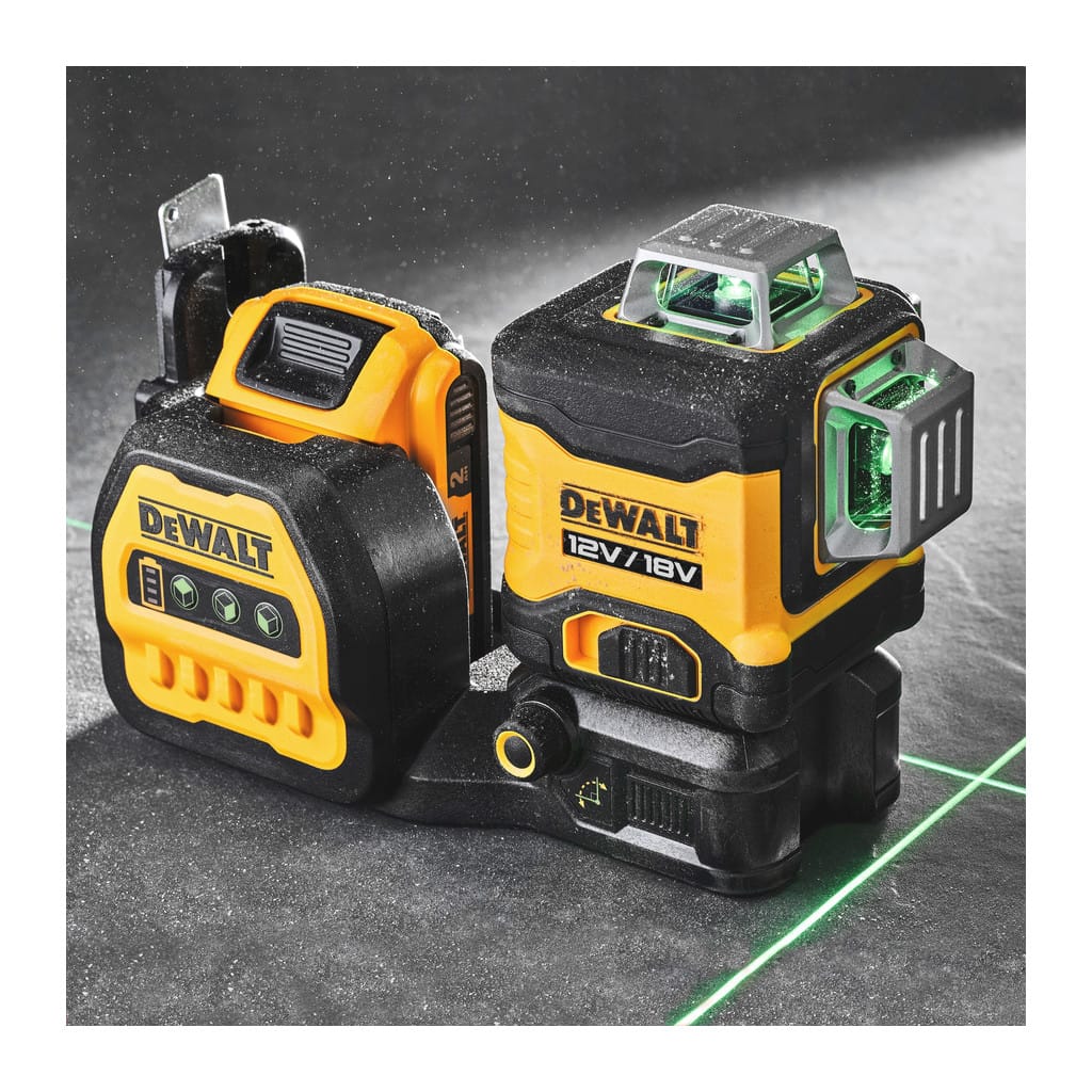 DeWalt DCE089NG18 - Krížový laser (3x360°) zelený 12V/18V, 35m, bez aku a nabíjačky, kufor Tstak