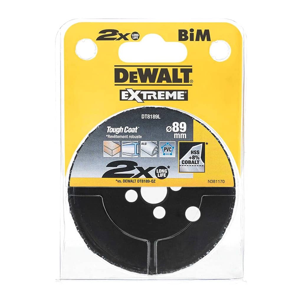 DeWalt DT8189L - Bimetalová vŕtacia korunka EXTREME® - ø 89mm