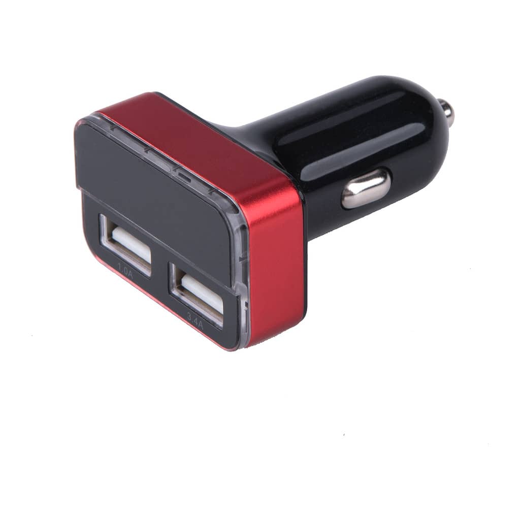 Extol Energy 42084 – Nabíjačka USB do auta, 12-24V, výstup 5V/3,1A, 2xUSB, LCD