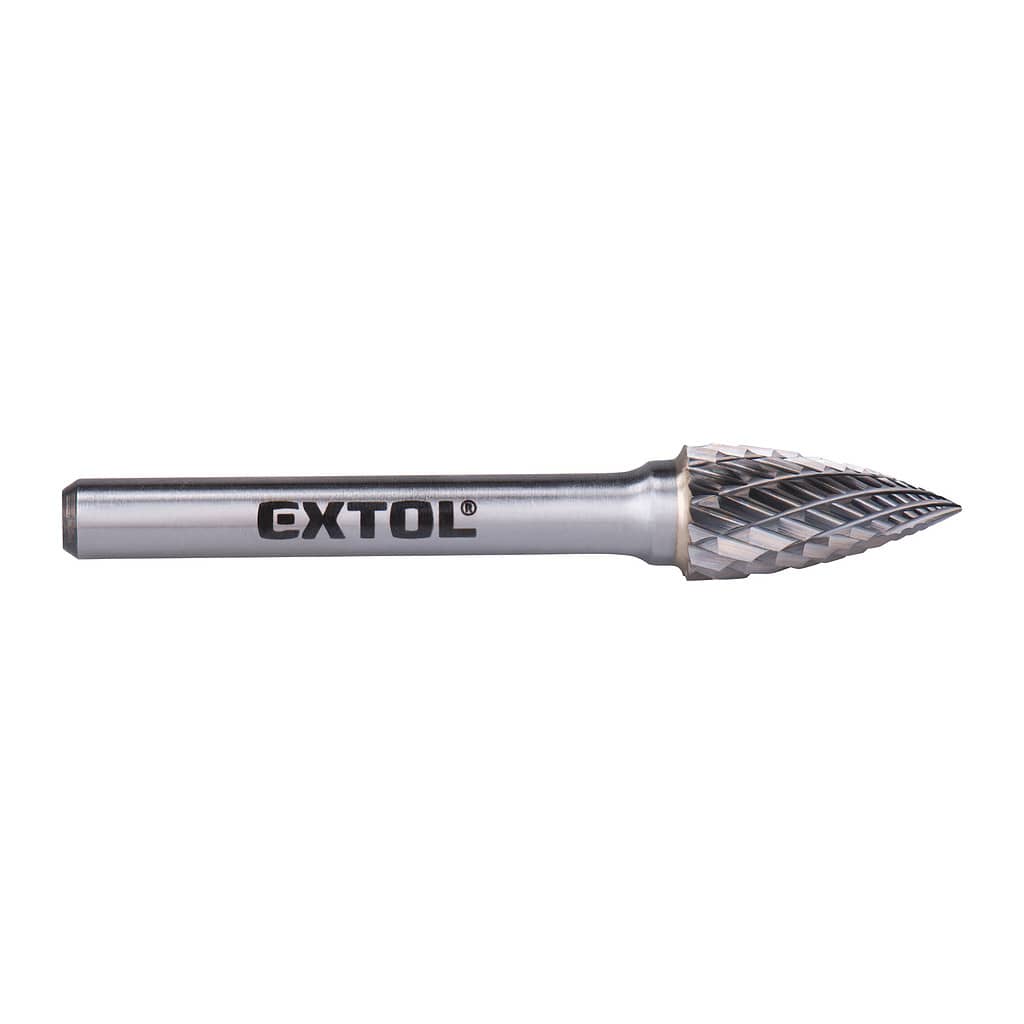Extol Industrial 8703764 – Fréza karbidová konvexná špicatá, pr.10mm