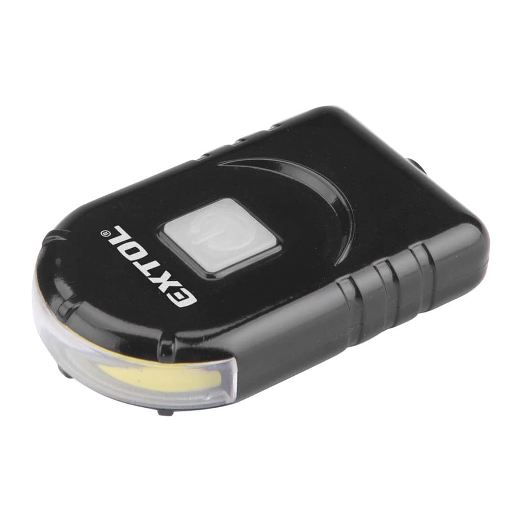 Extol Light 43182 – Svietidlo 1W COB LED s klipom a magnetom, 160lm, USB nabíjanie