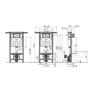 AlcaPlast AM102/1120V - Predstenový inštalačný systém s odvetrávaním pre suchú inštaláciu (predovšetkým pri rekonštrukcii bytových jadier)