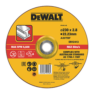 DeWalt DT43913 - Rezný kotúč na nerez 230x22,2x3,0mm typ 27 - vypuklý