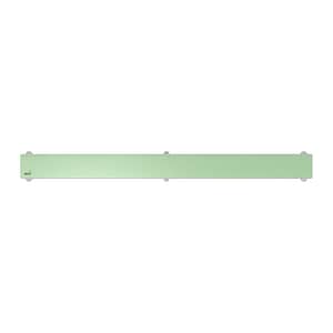 AlcaPlast GL1202-1050 - GLASS – Rošt pre líniový podlahový žľab, sklo-zelená
