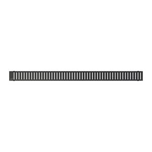 AlcaPlast PURE-550BLACK - Rošt pre líniový podlahový žľab, čierna-mat