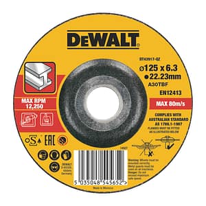 DeWalt DT43917 - Brúsny kotúč na nerez 125x22,2x6,0mm, typ 27 - vypuklý