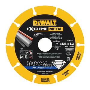 DeWalt DT40252 - Diamantový kotúč EXTREME® na rezanie kovov - 125x1,3x22,23mm