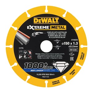 DeWalt DT40253 - Diamantový kotúč EXTREME® na rezanie kovov - 150x1,3x22,23mm