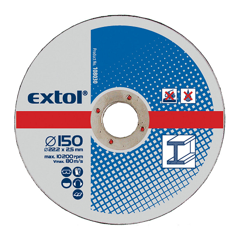 Extol Craft 108030 - Kotúč rezný na kov 5ks, 150x2,5mm