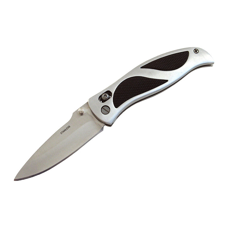 Extol Craft 91369 - Nôž zatvárací s poistkou, 200mm, hliníková pogumovaná rukoväť