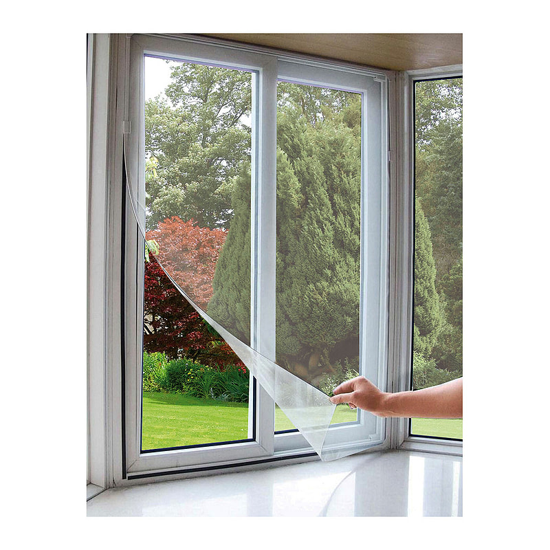 Extol Craft 99122 - Sieť okenná proti hmyzu, 130x150cm, biela