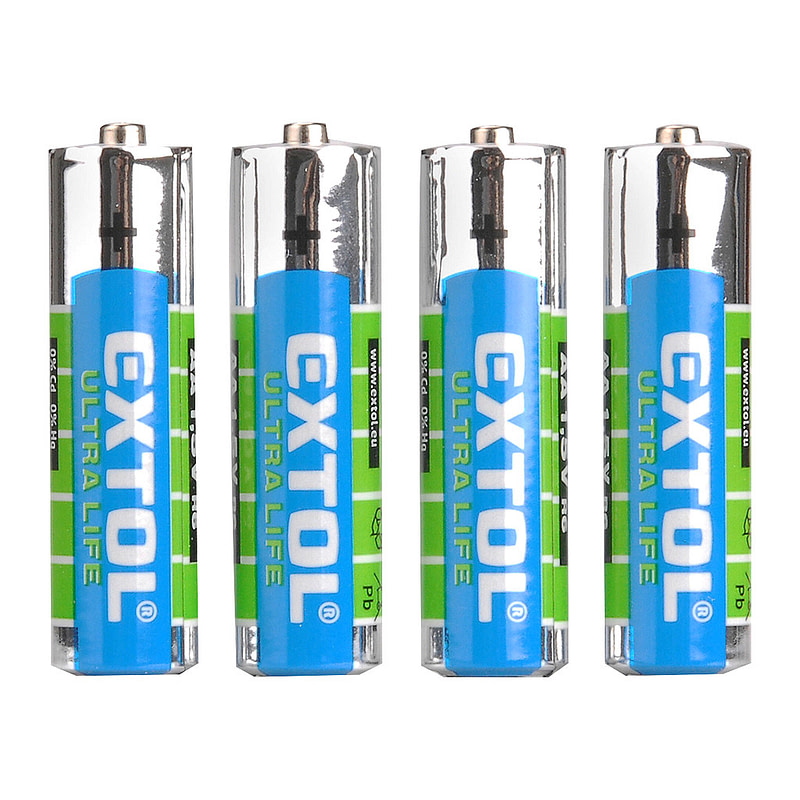 Extol Energy 42001 - Batéria zink-chloridová 4ks, 1,5V, typ AA
