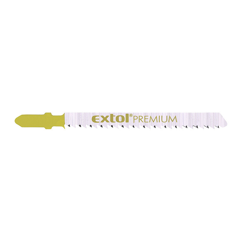 Extol Premium 8805005 - List pílový do priamočiarej pílky 5ks, HCS 75mm, obrát. zuby, úchyt BOSCH