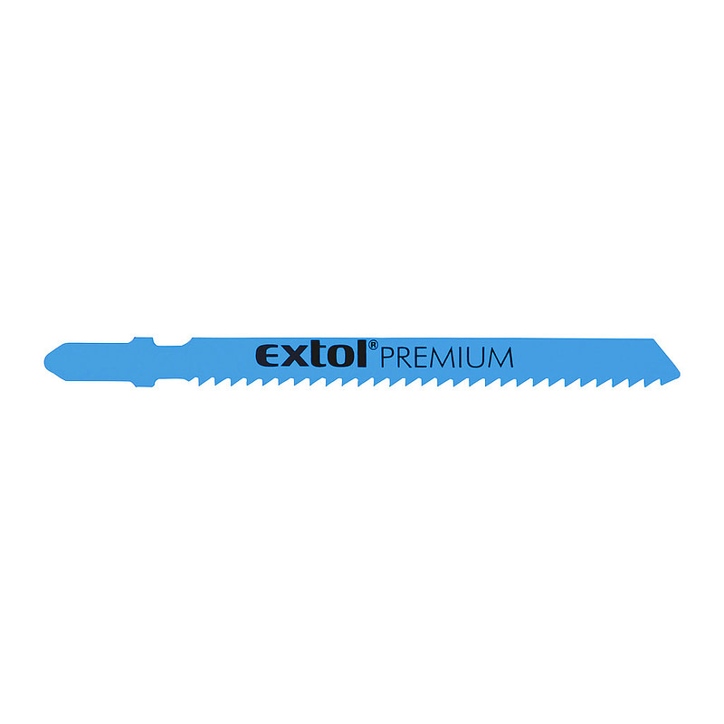 Extol Premium 8805203 - List pílový do priamočiarej pílky 5ks, BiM 75mm, čistý rez, úchyt BOSCH
