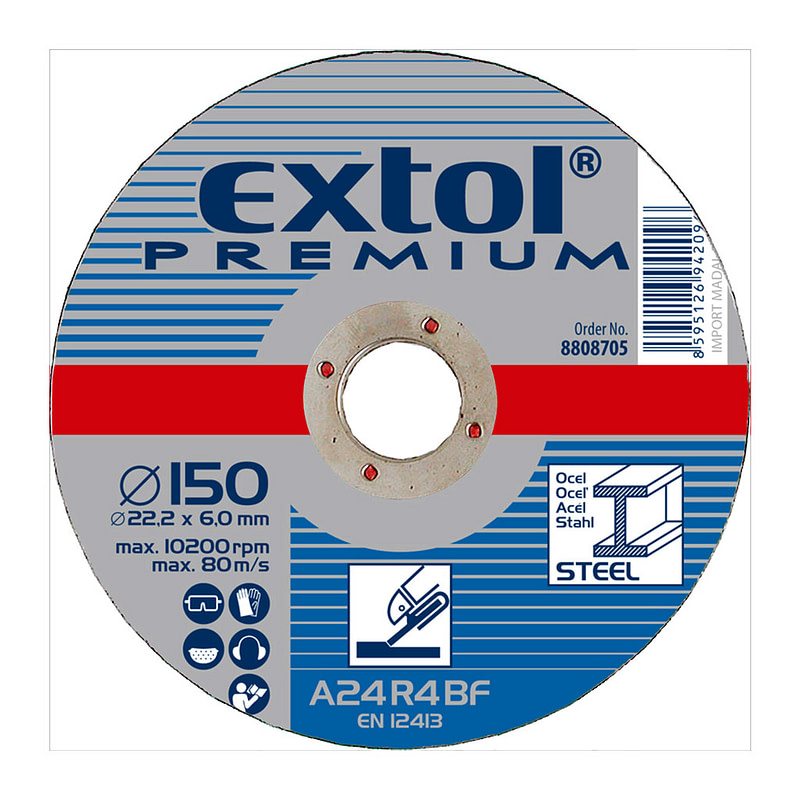 Extol Premium 8808705 - Kotúč brúsny na kov, 150x6,0mm