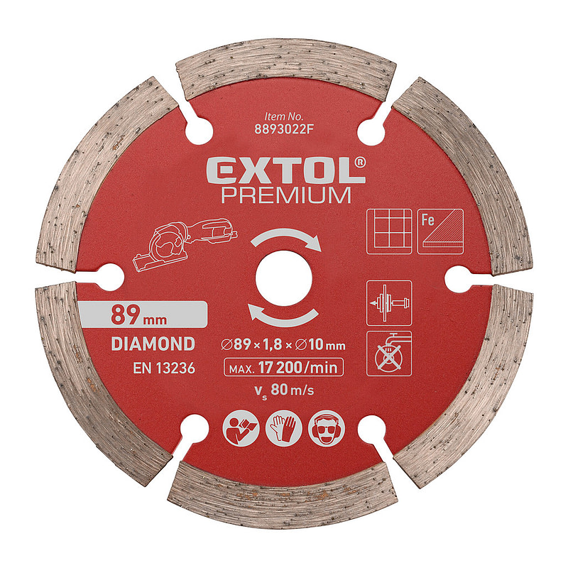Extol Premium 8893022F - Kotúč diamantový, Ø89mm, pre 8893022