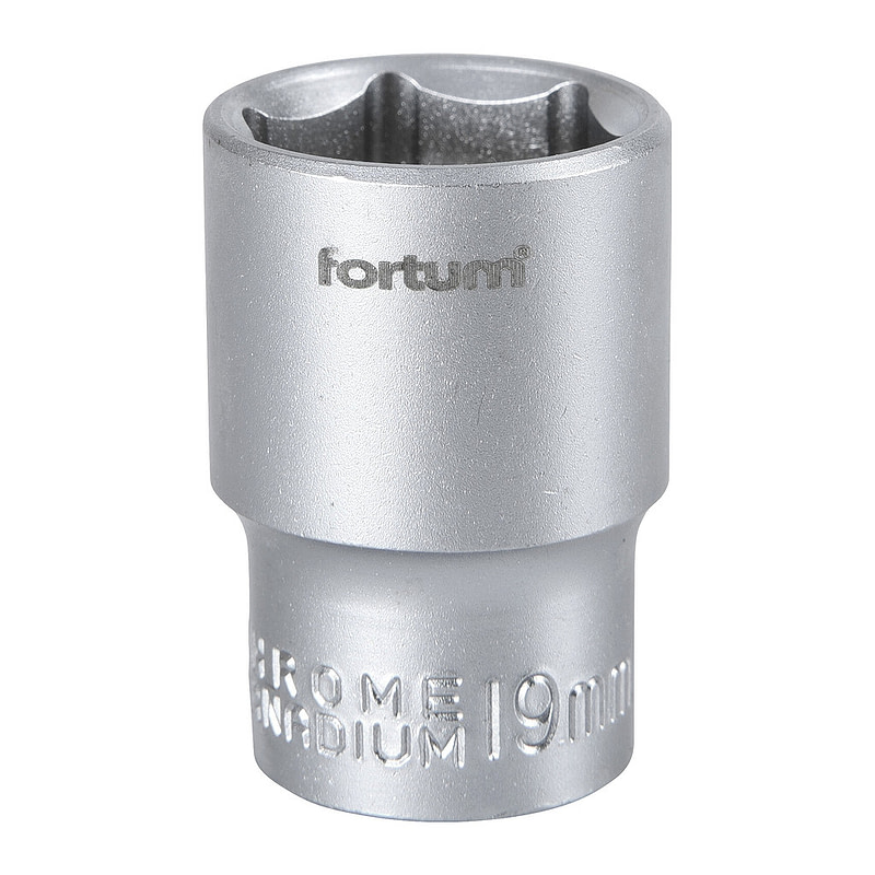 Fortum 4700419 - Hlavica nástrčná, 19mm, 1/2”