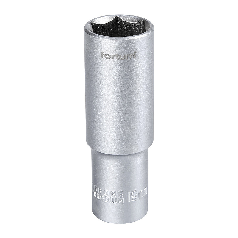Fortum 4700519 - Hlavica nástrčná predĺžená, 19mm, 1/2”